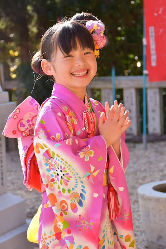 美品 七五三 女の子 7才 着物 フルセット 14点セット - その他