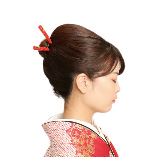 ロングヘアで作る清楚な和風スタイル 成人式の髪型 振袖ヘア